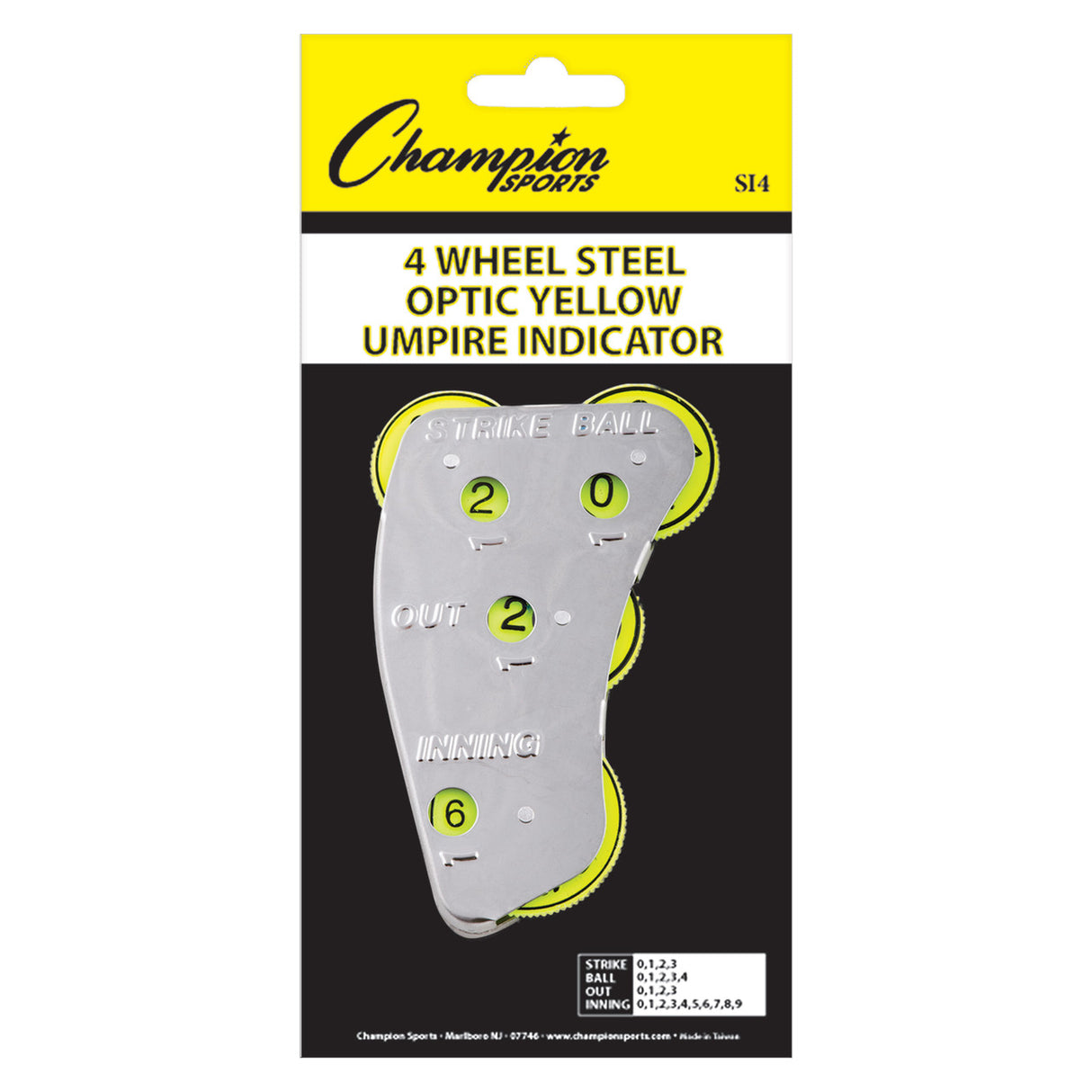 Champion Sports 4-WHEEL STEEL UMPIRE INDICATOR