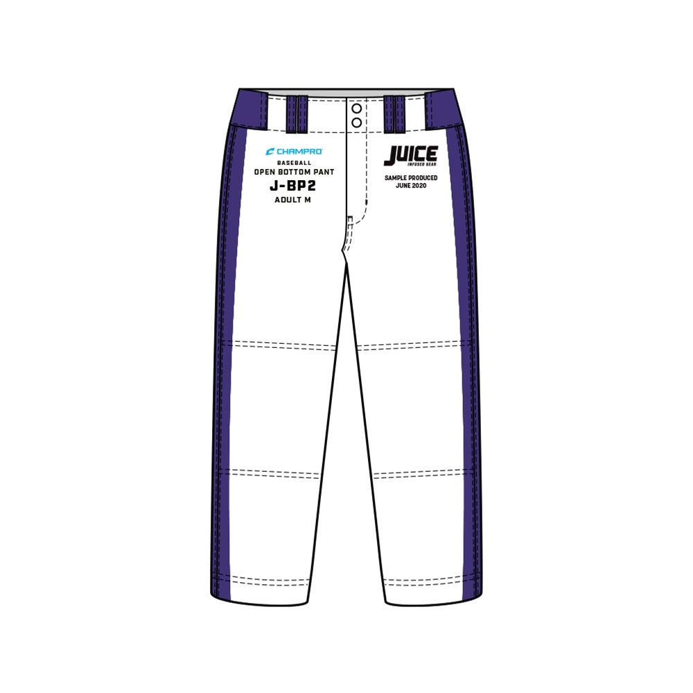 Champro SIZE KIT Juice Open Bottom Baseball Pants | Champro SJBP2KIT Champro Standard XS