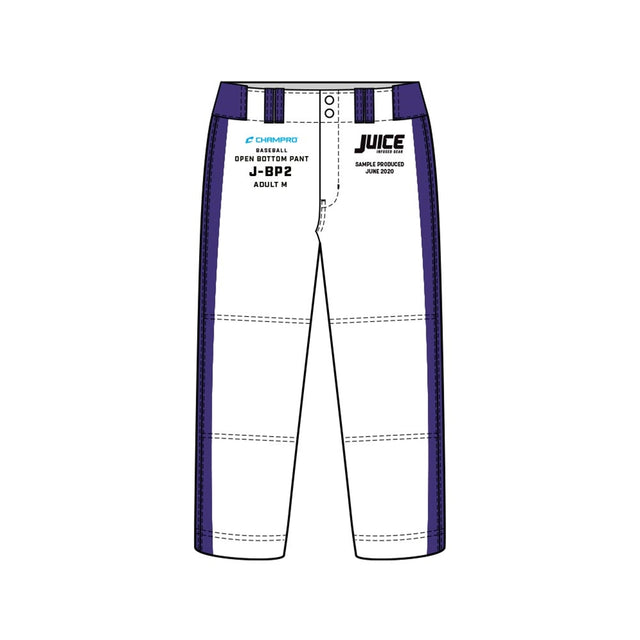 Champro SIZE KIT Juice Open Bottom Baseball Pants | Champro SJBP2KIT Champro Standard XS
