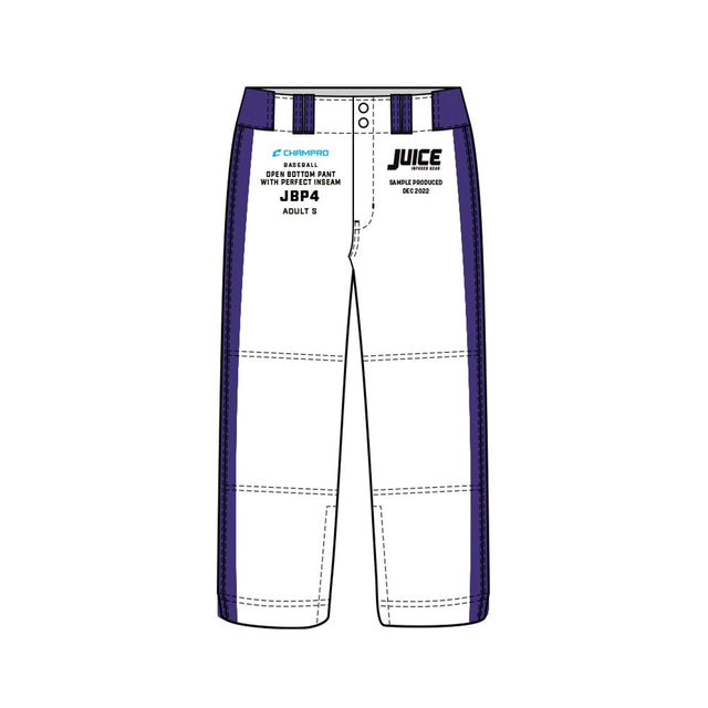 Champro SIZE KIT Juice Open Bottom Baseball Pant w/Perfect Inseam | Champro SJBP4KIT Champro Standard XS