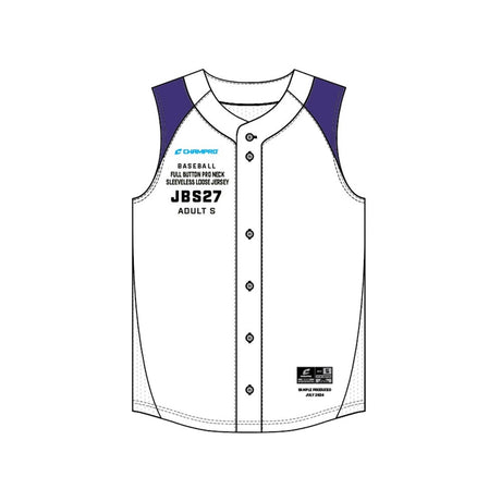 Champro FSIZE KIT Juice Full Button Sleeveless Loose Jersey | Champro SJBS27KIT Champro Standard XS