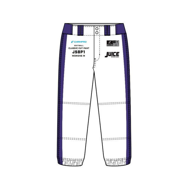 Champro SIZE KIT Juice Traditional Classic Cut Softball Pants | Champro SJSBP1KIT Champro Standard S