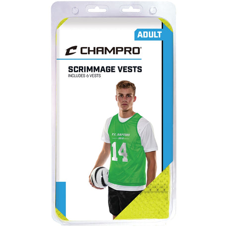 Champro Scrimmage Micro Mesh Soccer Pinnie 6 Pack | Champro SOCV6 Champro NEONGREEN M