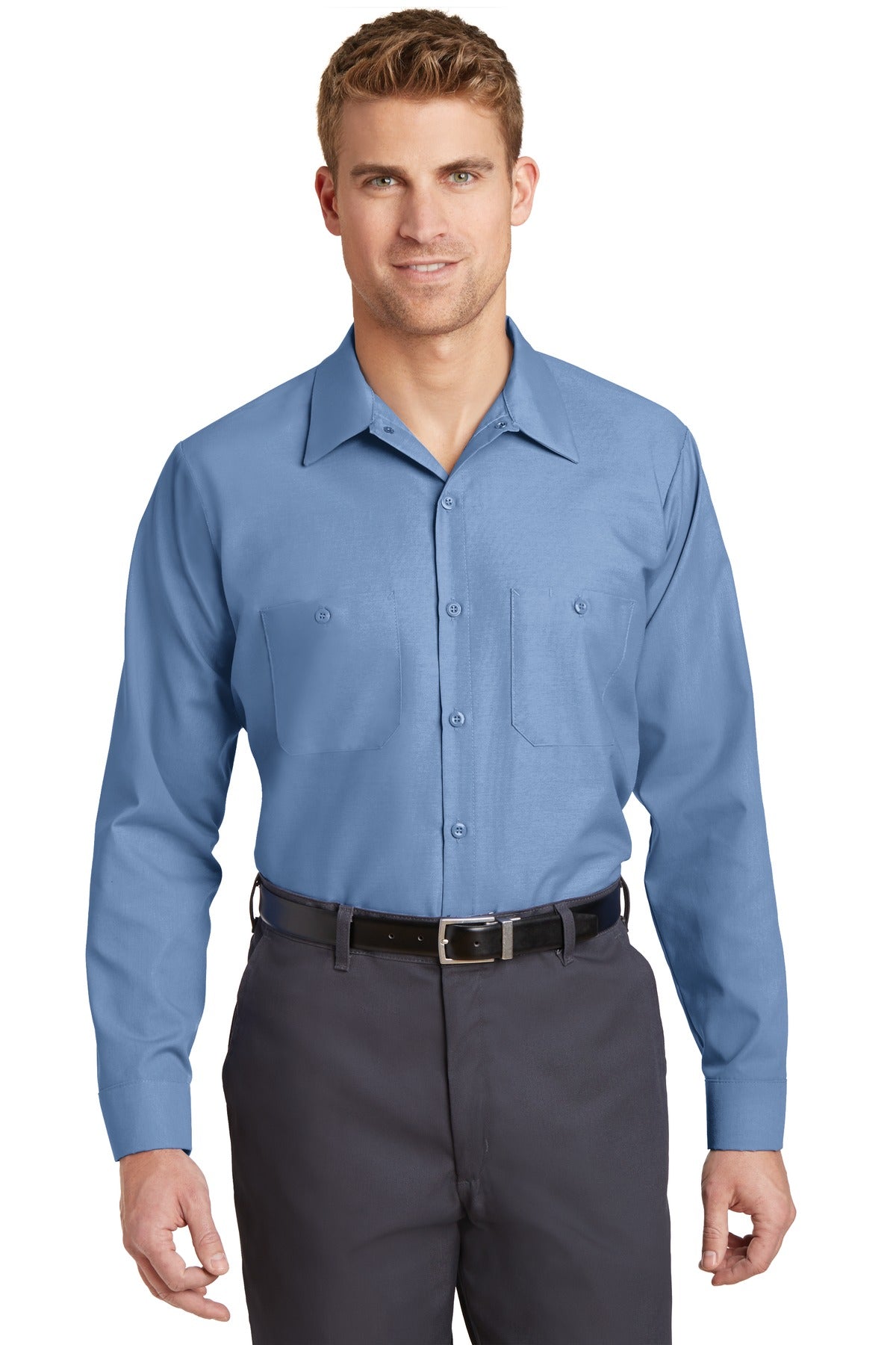 Red Kap ®  Long Size, Long Sleeve Industrial Work Shirt. SP14LONG - Red Kap SP14LONG