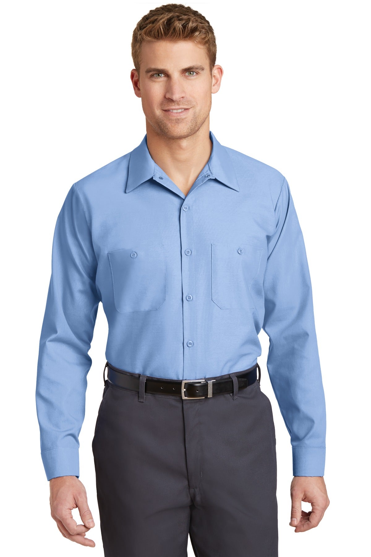 Red Kap ®  Long Sleeve Industrial Work Shirt.  SP14 - Red Kap SP14