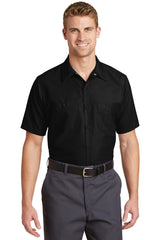 Red Kap ®  Long Size, Short Sleeve Industrial Work Shirt. SP24LONG - Red Kap SP24LONG