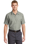 Red Kap ®  Long Size, Short Sleeve Industrial Work Shirt. SP24LONG - Red Kap SP24LONG