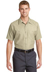 Red Kap ®  Long Size, Short Sleeve Industrial Work Shirt. SP24LONG - Red Kap SP24LONG