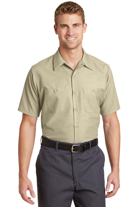 Red Kap ®  Long Size, Short Sleeve Industrial Work Shirt. SP24LONG - Red Kap SP24LONG