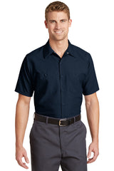 Red Kap ®  Long Size, Short Sleeve Industrial Work Shirt. SP24LONG - Red Kap SP24LONG