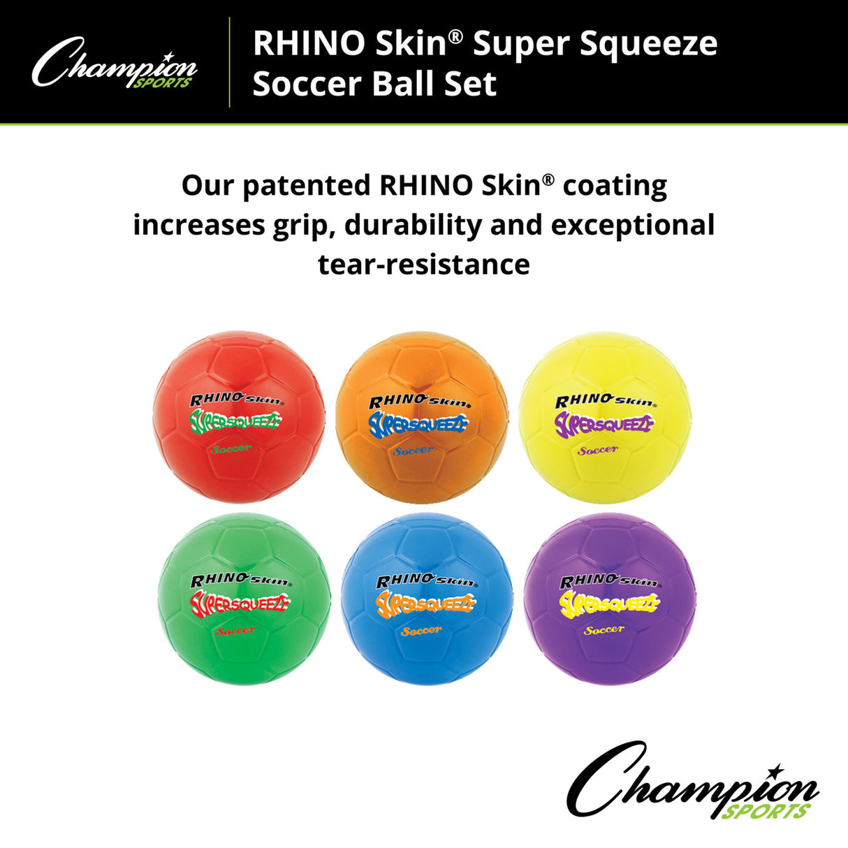 RHINO Skin RHINO SKIN SUPER SQUEEZE SOCCER BALL SET