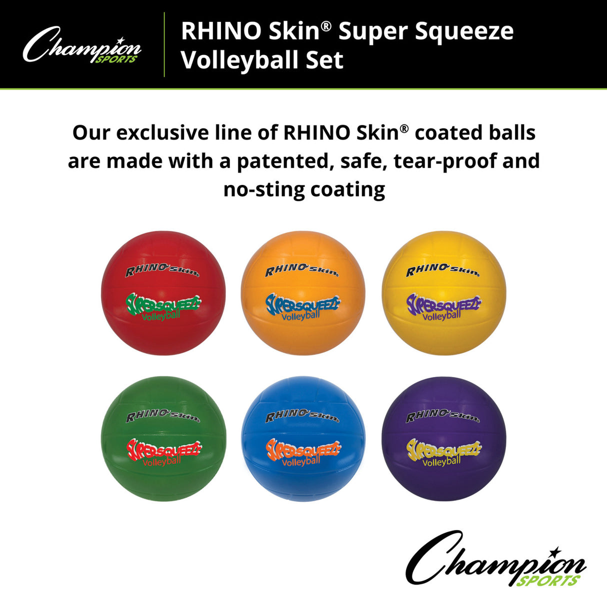 RHINO Skin RHINO SKIN SUPER SQUEEZE VOLLEYBALL SET