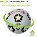 Champion Sports RUBBER COVER SOCCER BALL SIZE 3