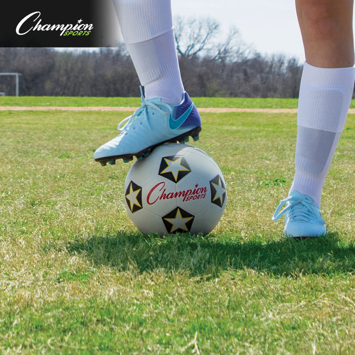Champion Sports RUBBER COVER SOCCER BALL SIZE 3