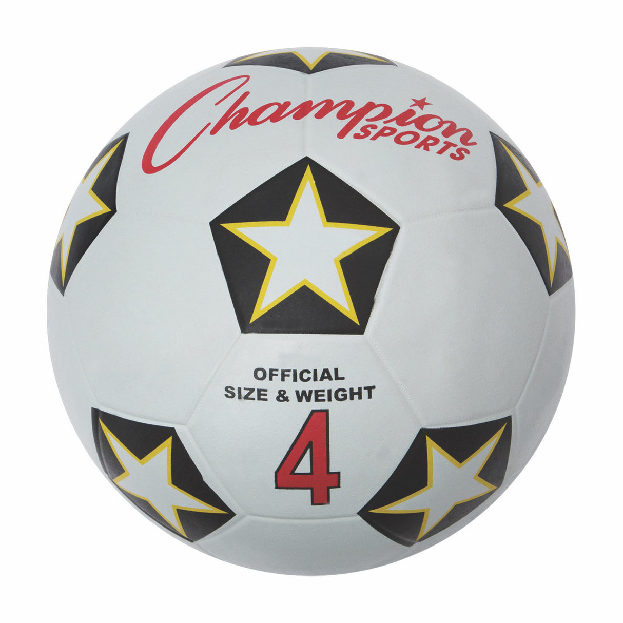Champion Sports RUBBER COVER SOCCER BALL SIZE 3
