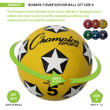 Champion Sports RUBBER COVER SOCCER BALL SIZE 3
