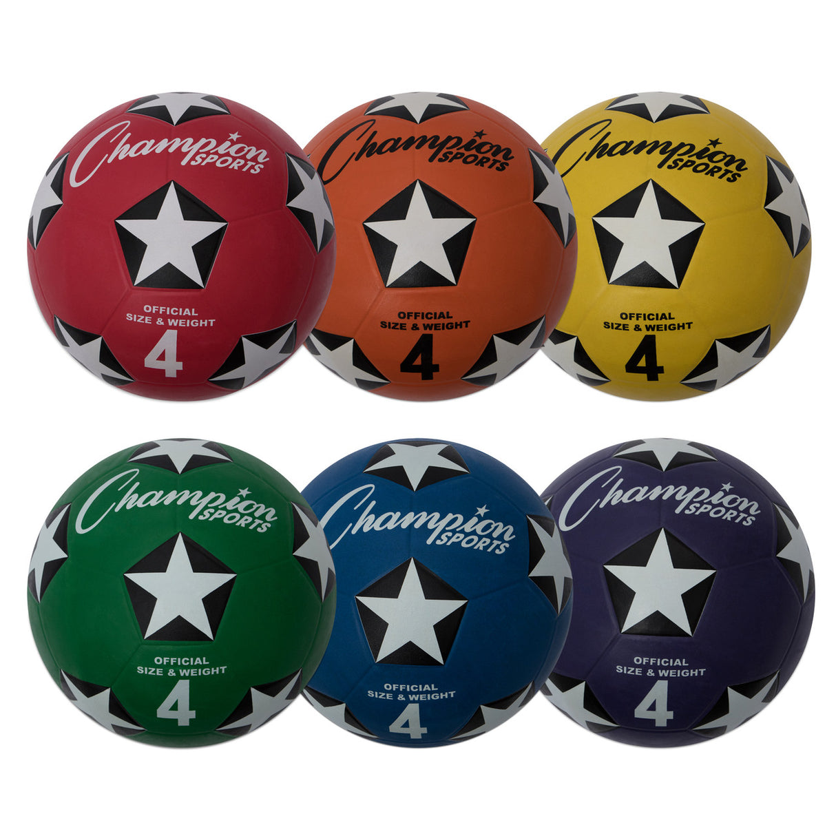 Champion Sports RUBBER COVER SOCCER BALL SIZE 3