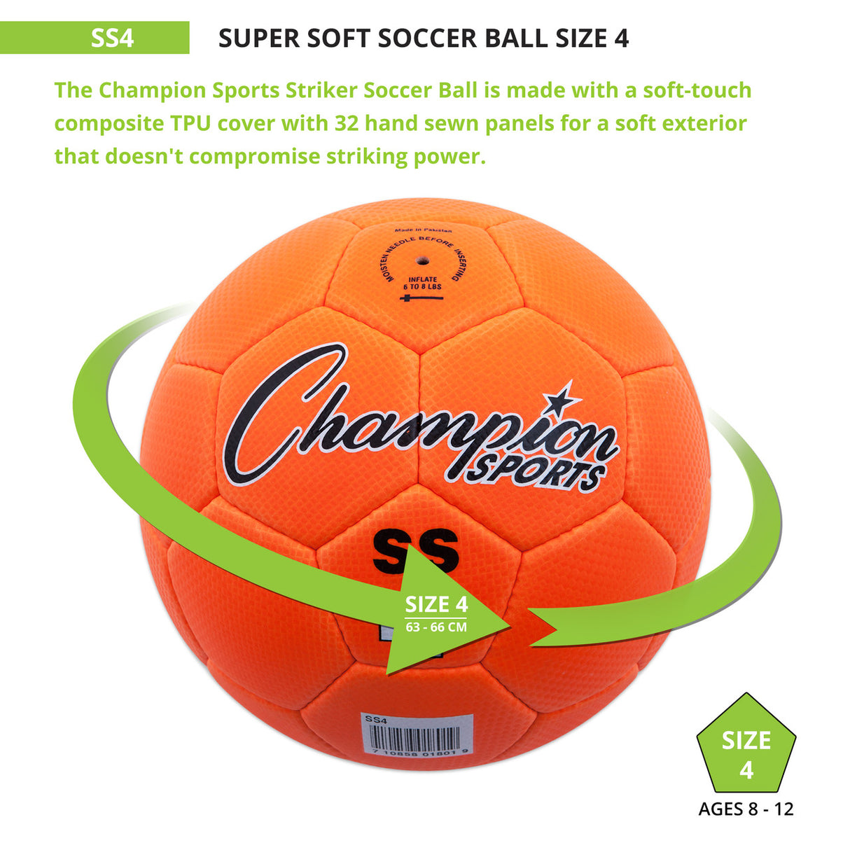 Champion Sports SUPER SOFT SOCCER BALL SIZE 5