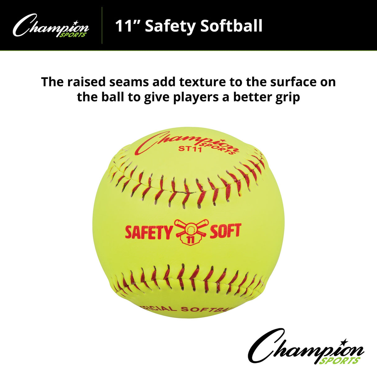 Champion Sports SAFETY SOFTBALLS 11"