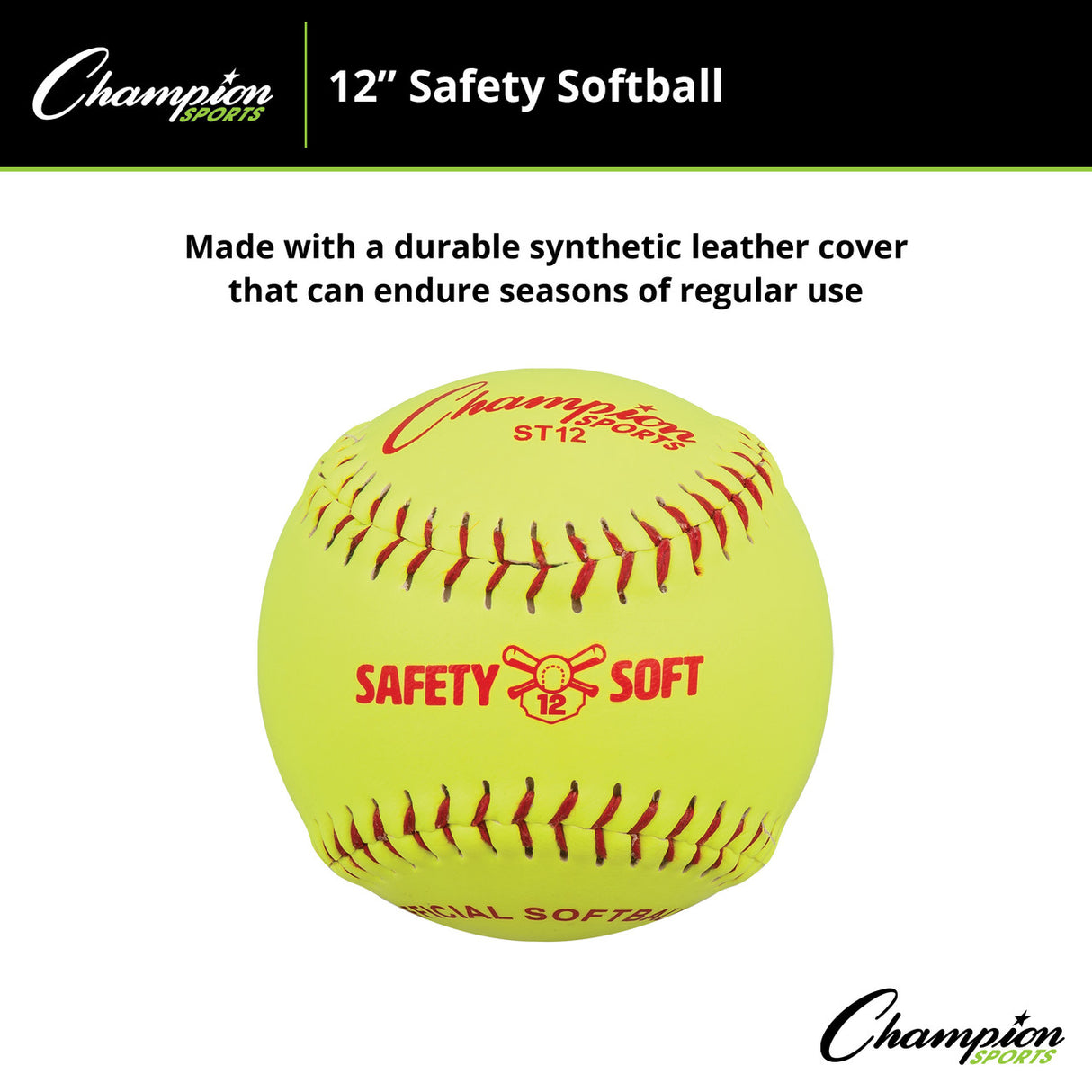 Champion Sports SAFETY SOFTBALLS 11"