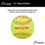 Champion Sports SAFETY SOFTBALLS 11"