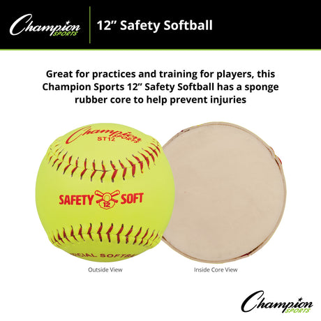 Champion Sports SAFETY SOFTBALLS 11"