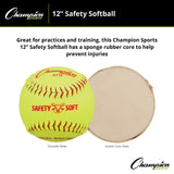 Champion Sports SAFETY SOFTBALLS 11"