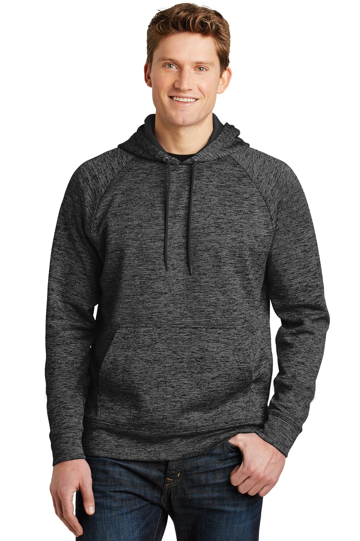 Sport-Tek ®  PosiCharge ®  Electric Heather Fleece Hooded Pullover. ST225 - Sport-Tek ST225