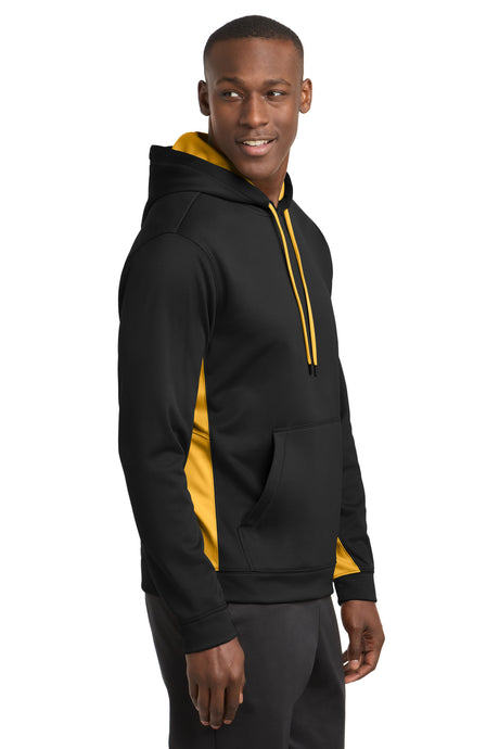 Sport-Tek ®  Sport-Wick ®  Fleece Colorblock Hooded Pullover. ST235 - Sport-Tek ST235