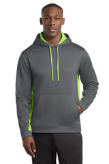 Sport-Tek ®  Sport-Wick ®  Fleece Colorblock Hooded Pullover. ST235 - Sport-Tek ST235