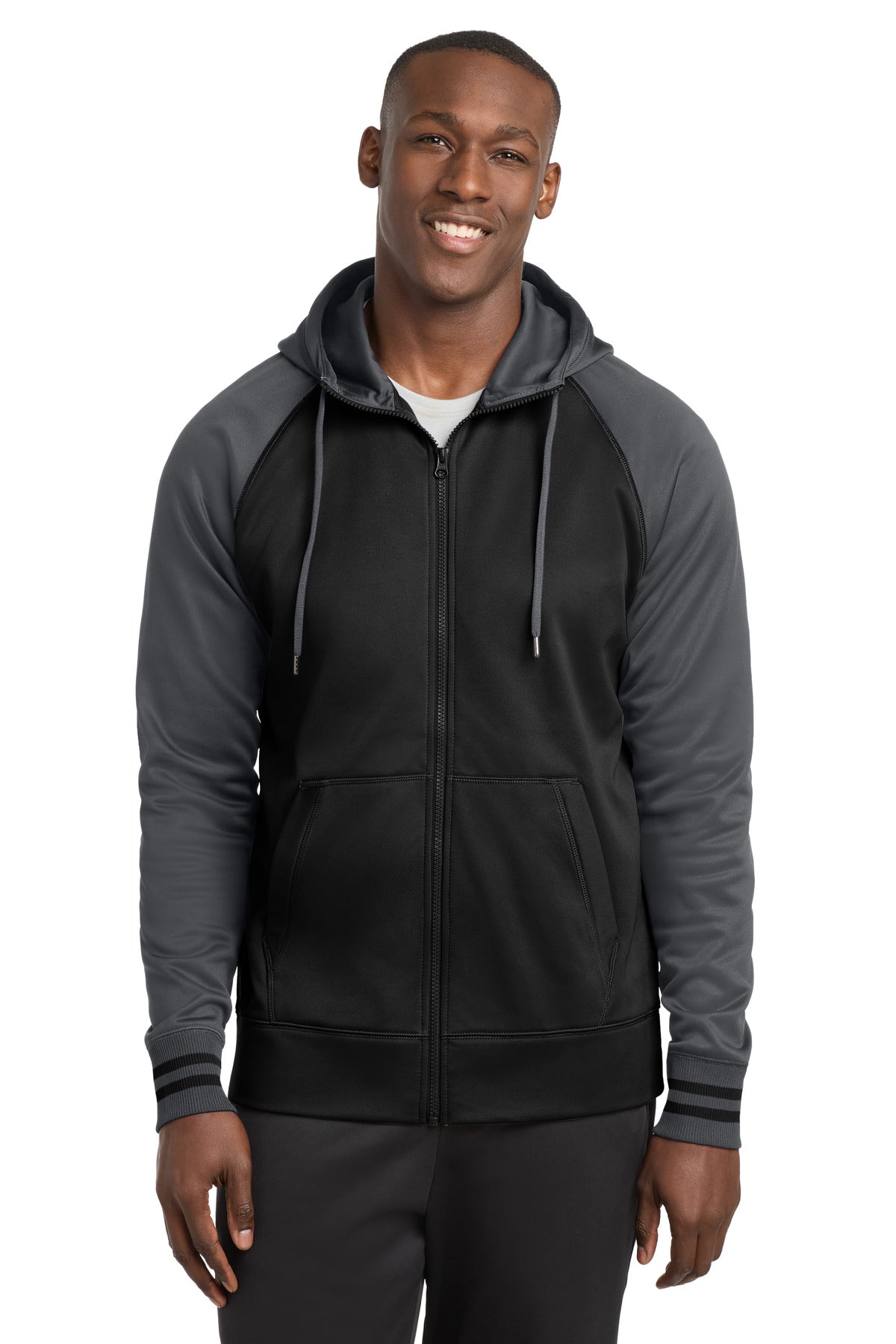 Sport-Tek ST236 Sport-Wick Varsity Fleece Full-Zip Hooded Jacket
