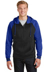 Sport-Tek ®  Sport-Wick ®  Varsity Fleece Full-Zip Hooded Jacket. ST236 - Sport-Tek ST236