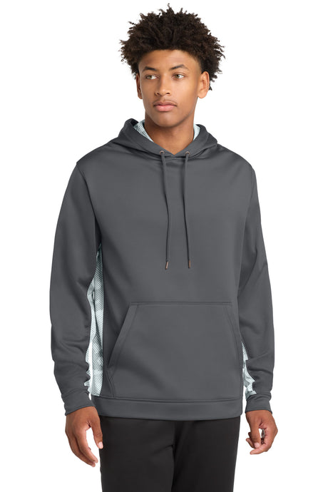 Sport-Tek ®  Sport-Wick ®  CamoHex Fleece Colorblock Hooded Pullover. ST239 - Sport-Tek ST239