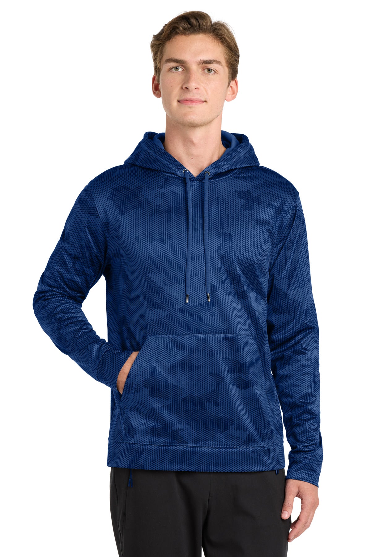 Sport-Tek ST240 Sport-Wick CamoHex Fleece Hooded Pullover