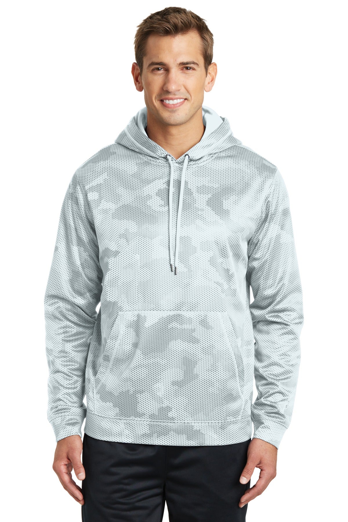 Sport-Tek ®  Sport-Wick ®  CamoHex Fleece Hooded Pullover. ST240 - Sport-Tek ST240