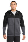 Sport-Tek ST245 Tech Fleece Colorblock Full-Zip Hooded Jacket