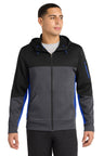 Sport-Tek ®  Tech Fleece Colorblock Full-Zip Hooded Jacket. ST245 - Sport-Tek ST245