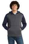 Sport-Tek ®   Tech Fleece Colorblock 1/4-Zip Hooded Sweatshirt. ST249 - Sport-Tek ST249