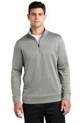 Sport-Tek  ®  PosiCharge  ®  Sport-Wick  ®  Heather Fleece 1/4-Zip Pullover. ST263 - Sport-Tek ST263