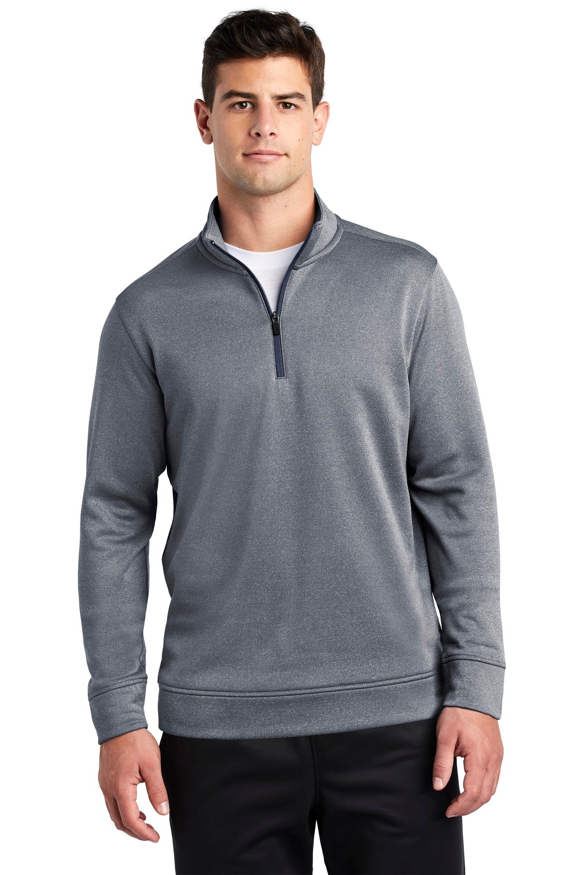 Sport-Tek  ®  PosiCharge  ®  Sport-Wick  ®  Heather Fleece 1/4-Zip Pullover. ST263 - Sport-Tek ST263