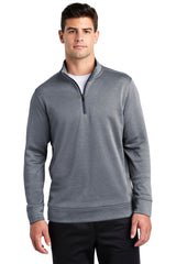Sport-Tek  ®  PosiCharge  ®  Sport-Wick  ®  Heather Fleece 1/4-Zip Pullover. ST263 - Sport-Tek ST263
