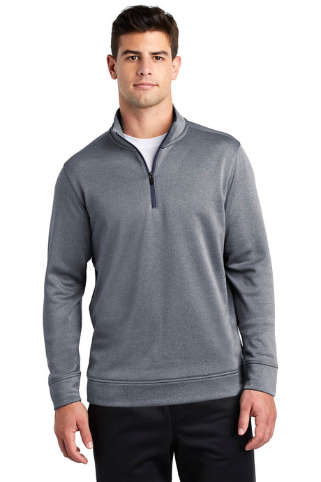 Sport-Tek  ®  PosiCharge  ®  Sport-Wick  ®  Heather Fleece 1/4-Zip Pullover. ST263 - Sport-Tek ST263