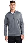 Sport-Tek  ®  PosiCharge  ®  Sport-Wick  ®  Heather Fleece 1/4-Zip Pullover. ST263 - Sport-Tek ST263