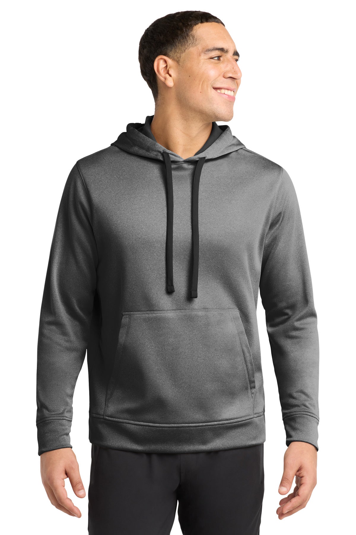 Sport-Tek ST264 PosiCharge Sport-Wick Heather Fleece Hooded Pullover