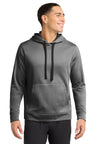 Sport-Tek ST264 PosiCharge Sport-Wick Heather Fleece Hooded Pullover
