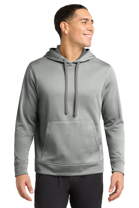 Sport-Tek  ®  PosiCharge  ®  Sport-Wick  ®  Heather Fleece Hooded Pullover. ST264 - Sport-Tek ST264