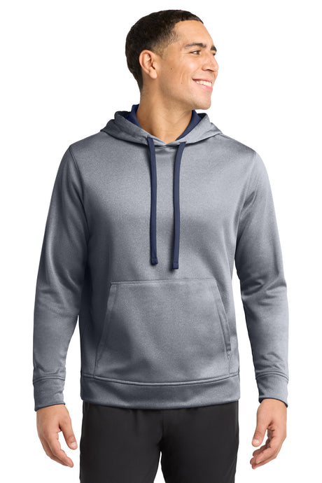 Sport-Tek  ®  PosiCharge  ®  Sport-Wick  ®  Heather Fleece Hooded Pullover. ST264 - Sport-Tek ST264