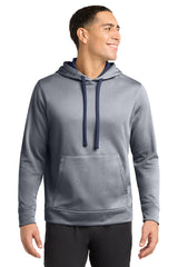 Sport-Tek  ®  PosiCharge  ®  Sport-Wick  ®  Heather Fleece Hooded Pullover. ST264 - Sport-Tek ST264