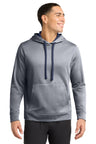 Sport-Tek  ®  PosiCharge  ®  Sport-Wick  ®  Heather Fleece Hooded Pullover. ST264 - Sport-Tek ST264
