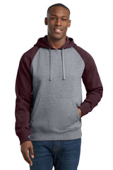 Sport-Tek ST267 Raglan Colorblock Pullover Hooded Sweatshirt
